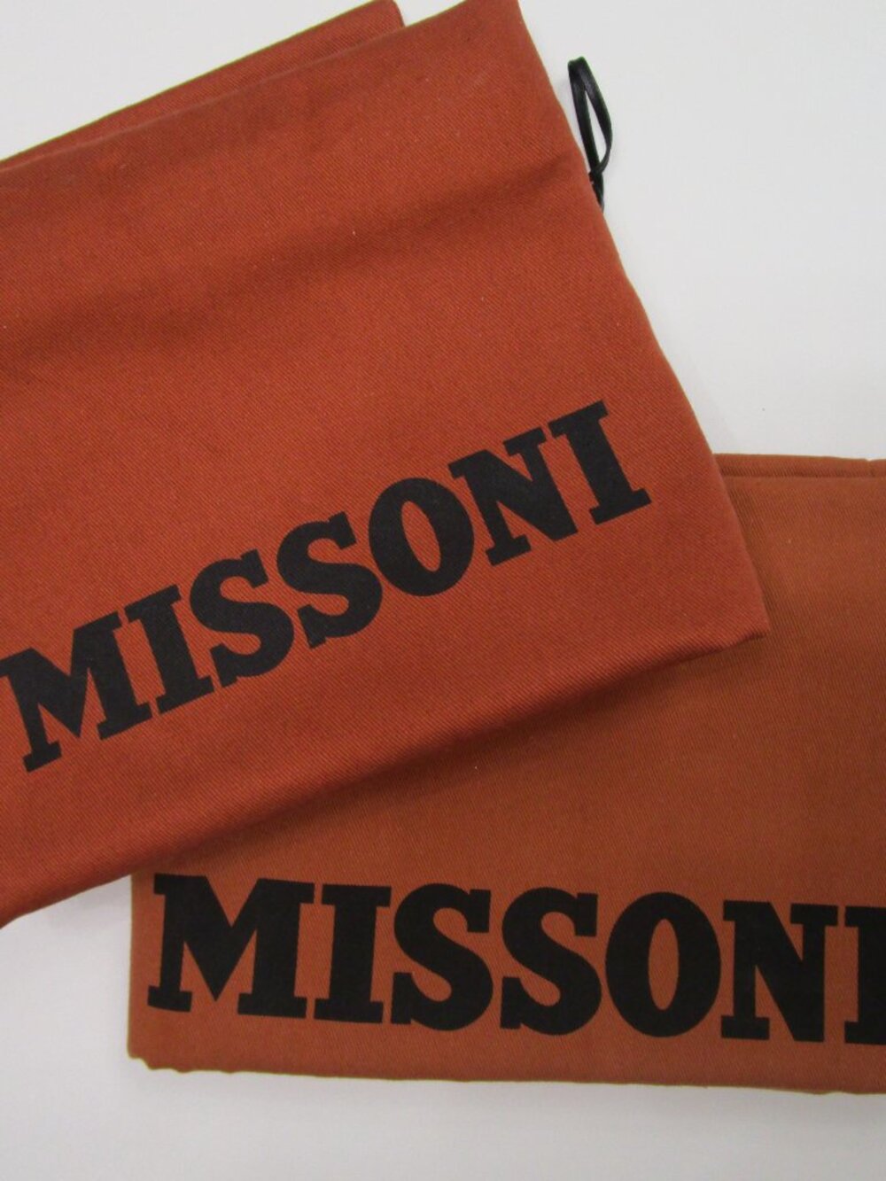 2 Large Dust Bag Cover Purse Storage Drawstring Orange